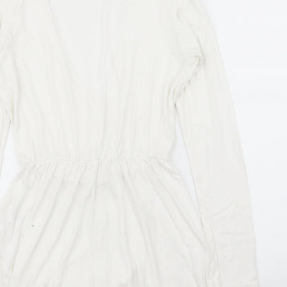 Missguided Womens White   Playsuit One-Piece Size 6