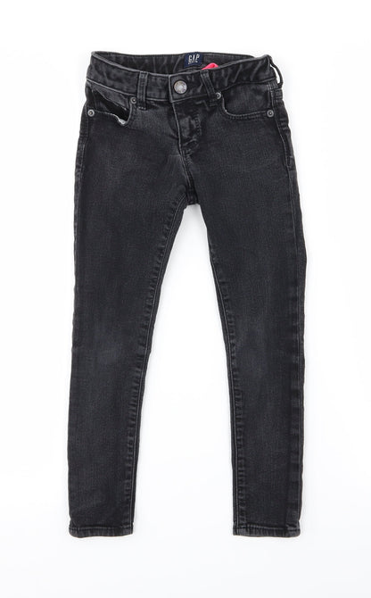 Gap Girls Black   Skinny Jeans Size 6 Years