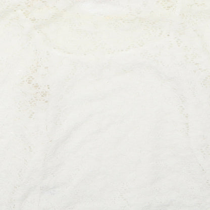 H&M Girls White Floral  Basic T-Shirt Size 10-11 Years