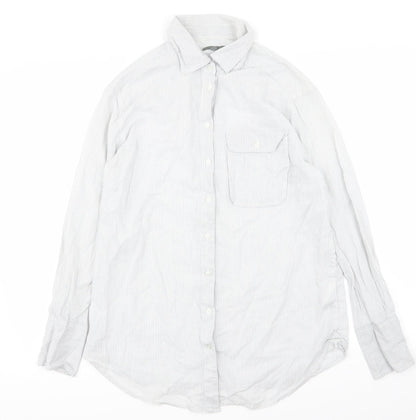 Mens UK Size S Gap Grey  Button-Up Long Sleeve Casual Shirt