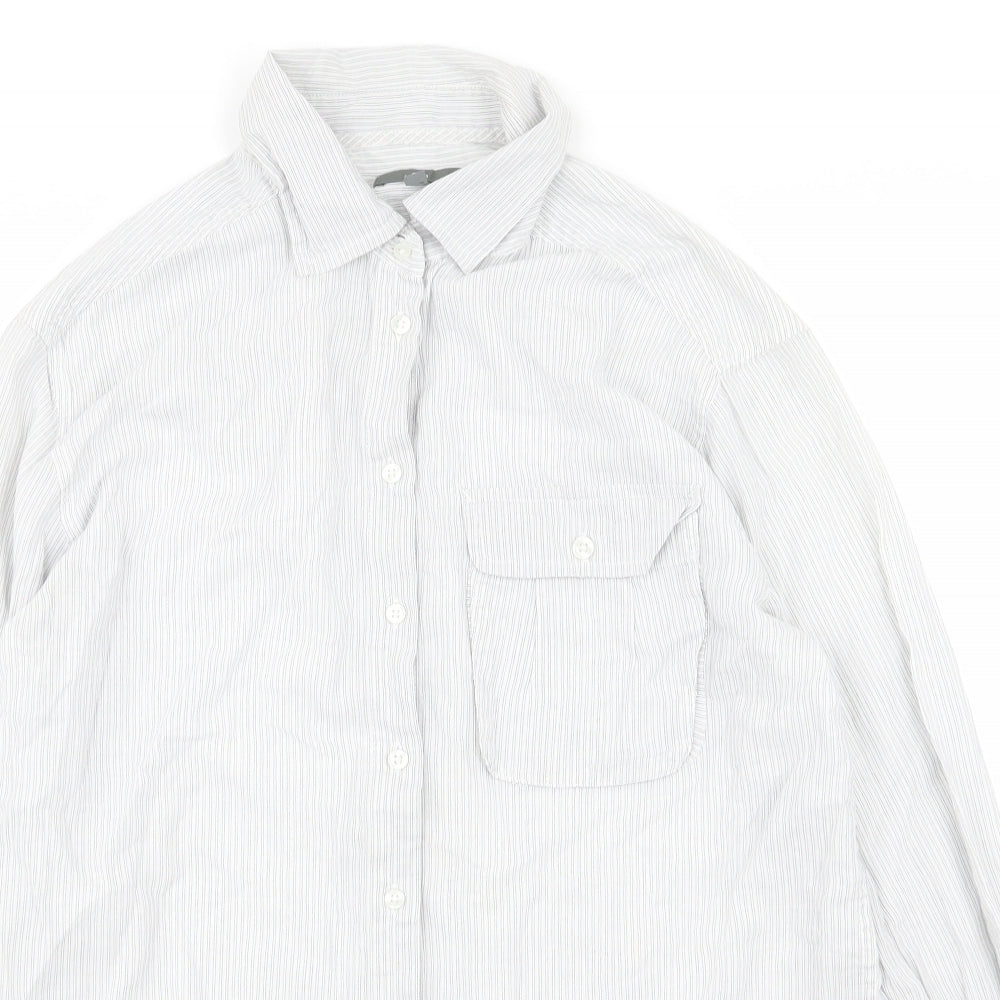 Mens UK Size S Gap Grey  Button-Up Long Sleeve Casual Shirt