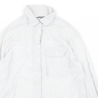 Mens UK Size S Gap Grey  Button-Up Long Sleeve Casual Shirt