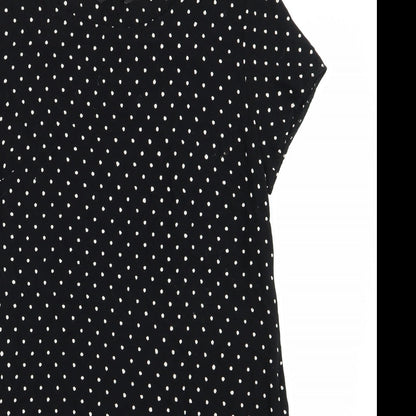 F&F Womens Black Polka Dot  Pencil Dress  Size 12