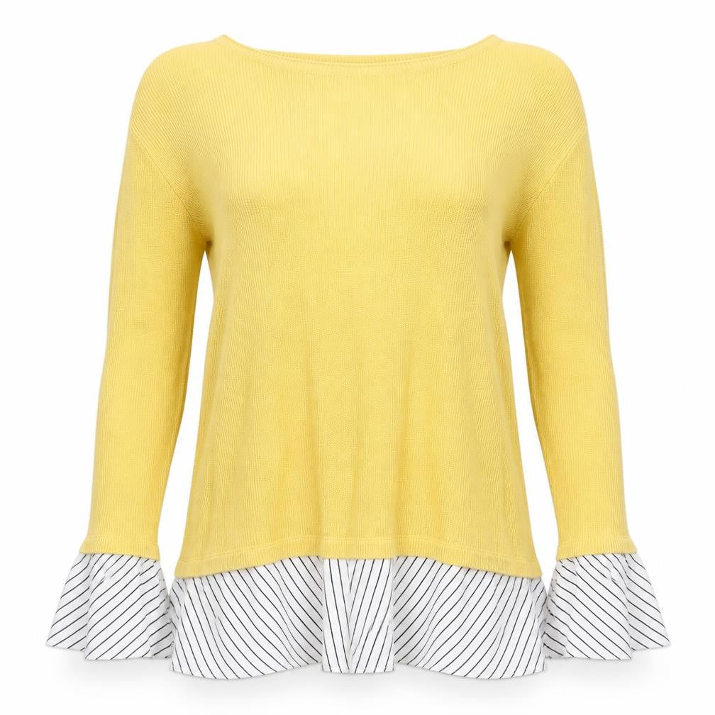 Womens UK Size 10 NEXT Yellow Basic T-Shirt