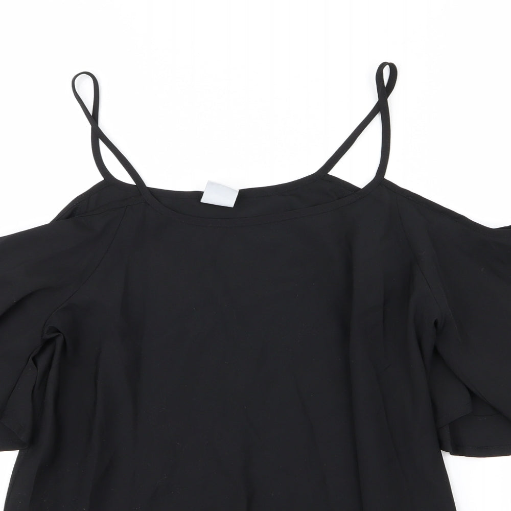 Womens UK Size S VERO MODA Black Camisole Tank