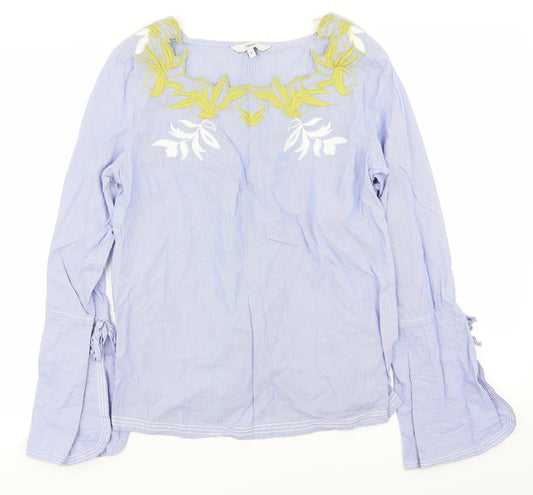 Womens UK Size 10 NEXT Blue Basic T-Shirt