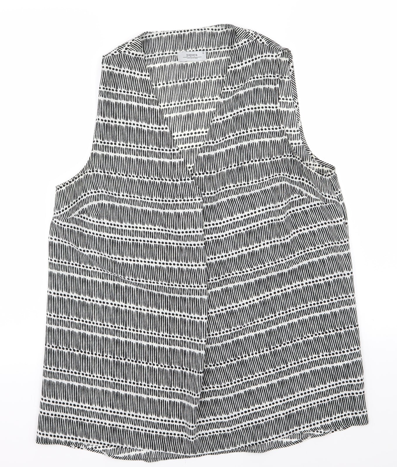 Papaya Womens Multicoloured Geometric  Basic Blouse Size 12