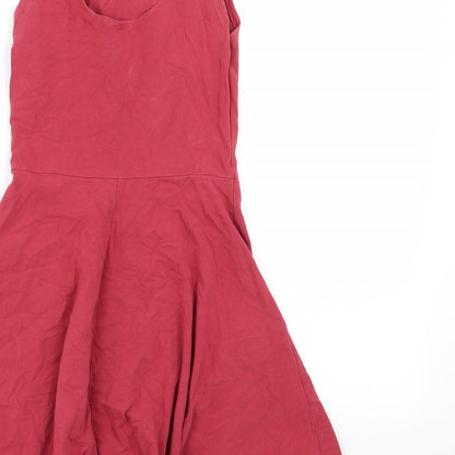 Topshop Womens Red   Fit & Flare  Size 6