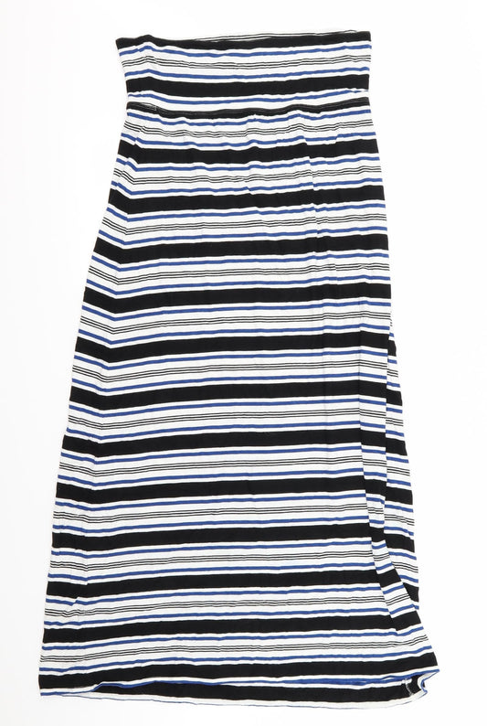 Max Studio Womens Multicoloured Striped  Fit & Flare  Size M
