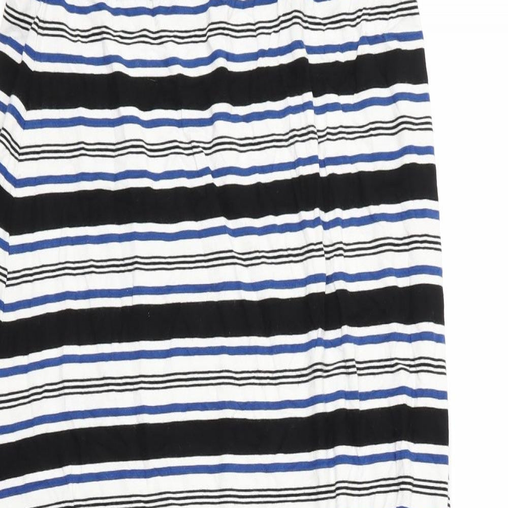 Max Studio Womens Multicoloured Striped  Fit & Flare  Size M