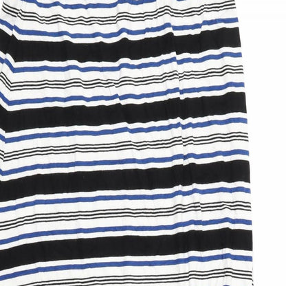 Max Studio Womens Multicoloured Striped  Fit & Flare  Size M