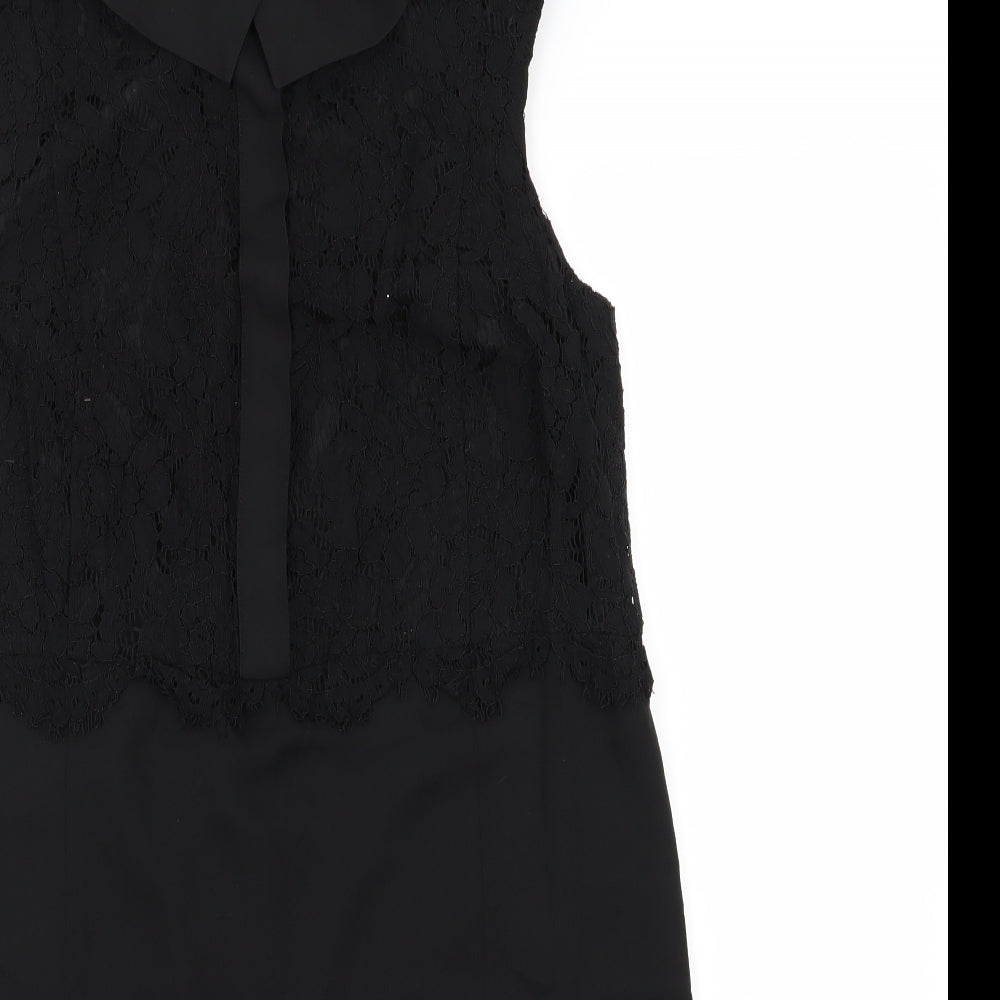 NEXT Womens Black Floral  A-Line  Size 10