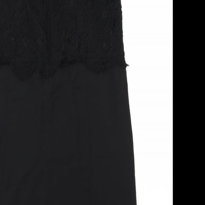 NEXT Womens Black Floral  A-Line  Size 10