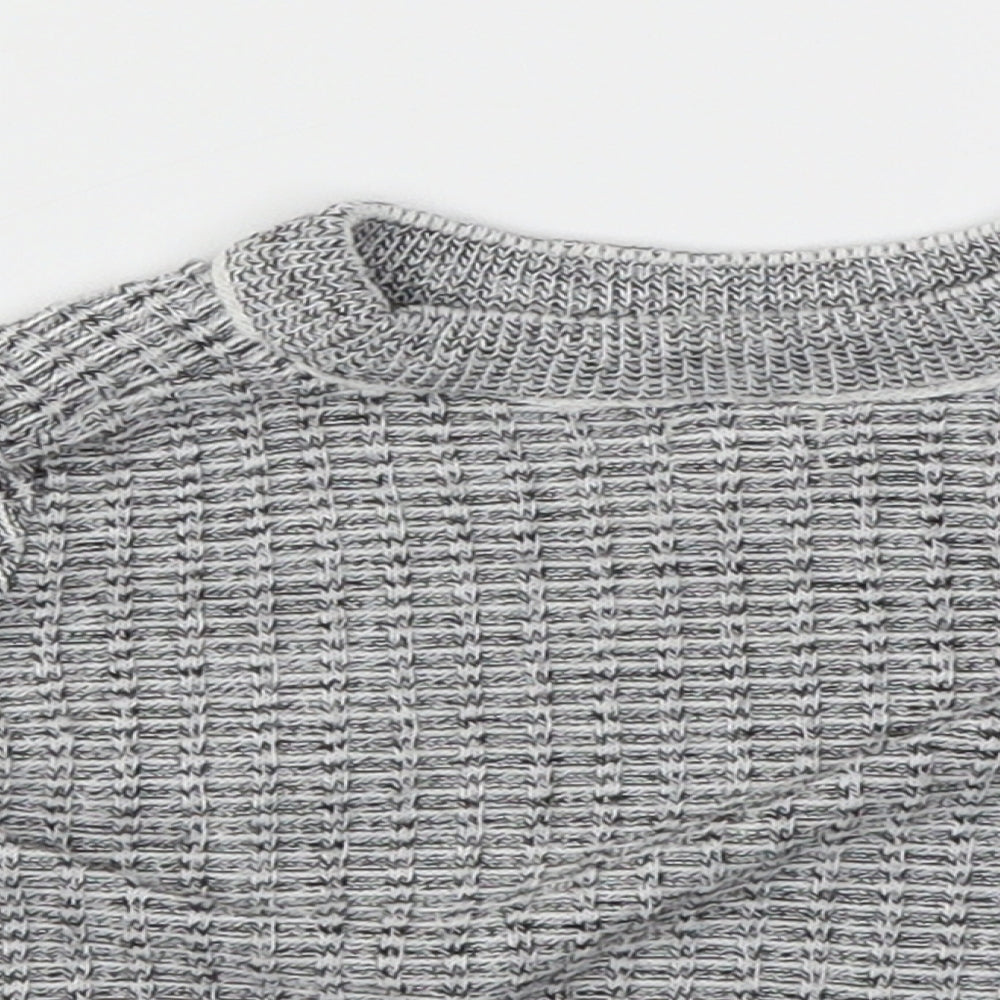 River Island Boys Grey Houndstooth  Pullover Jumper Size 0-3 Months