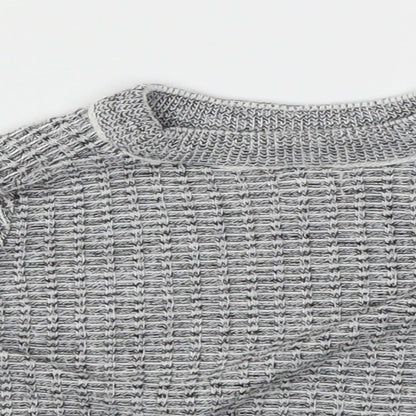 River Island Boys Grey Houndstooth  Pullover Jumper Size 0-3 Months