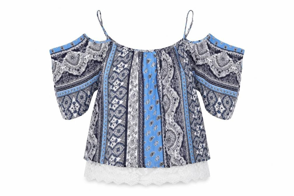 Womens UK Size 8 Select Blue Basic T-Shirt