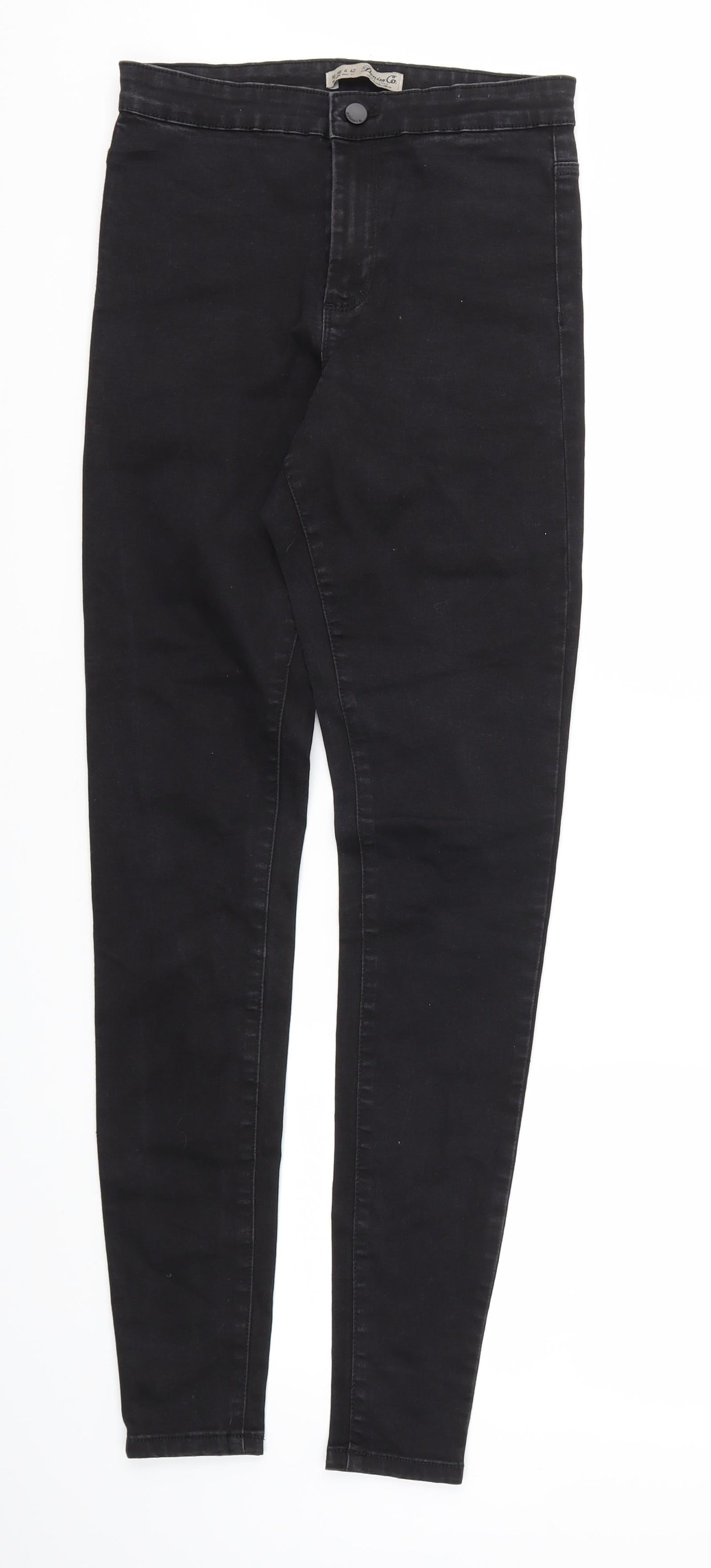 Denim &co  Womens Black Houndstooth  Skinny Jeans Size 10 L30 in