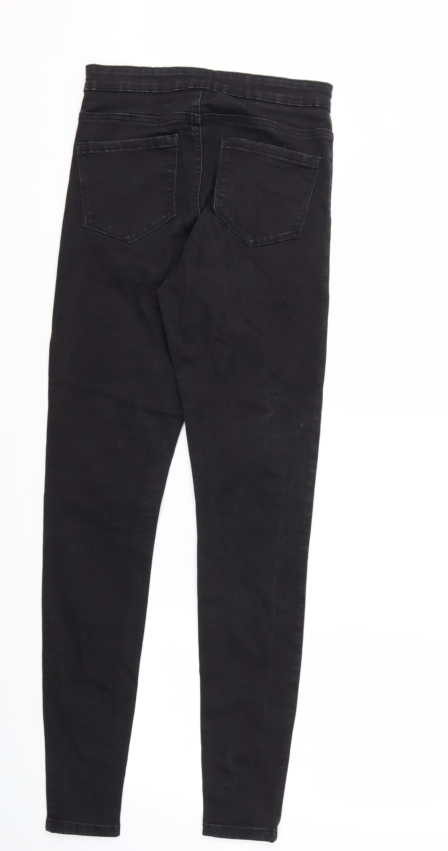 Denim &co  Womens Black Houndstooth  Skinny Jeans Size 10 L30 in