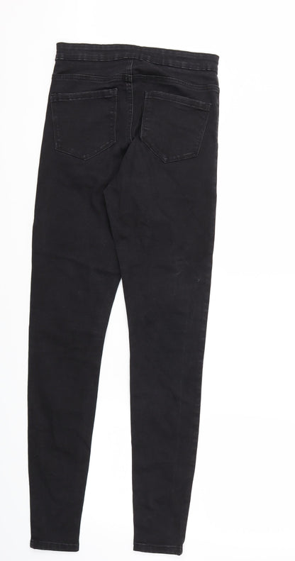 Denim &co  Womens Black Houndstooth  Skinny Jeans Size 10 L30 in