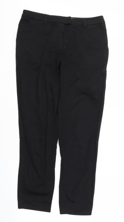 Womens UK Size 8 H&M Regular Fit  Black Trousers