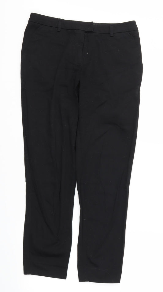 Womens UK Size 8 H&M Regular Fit  Black Trousers