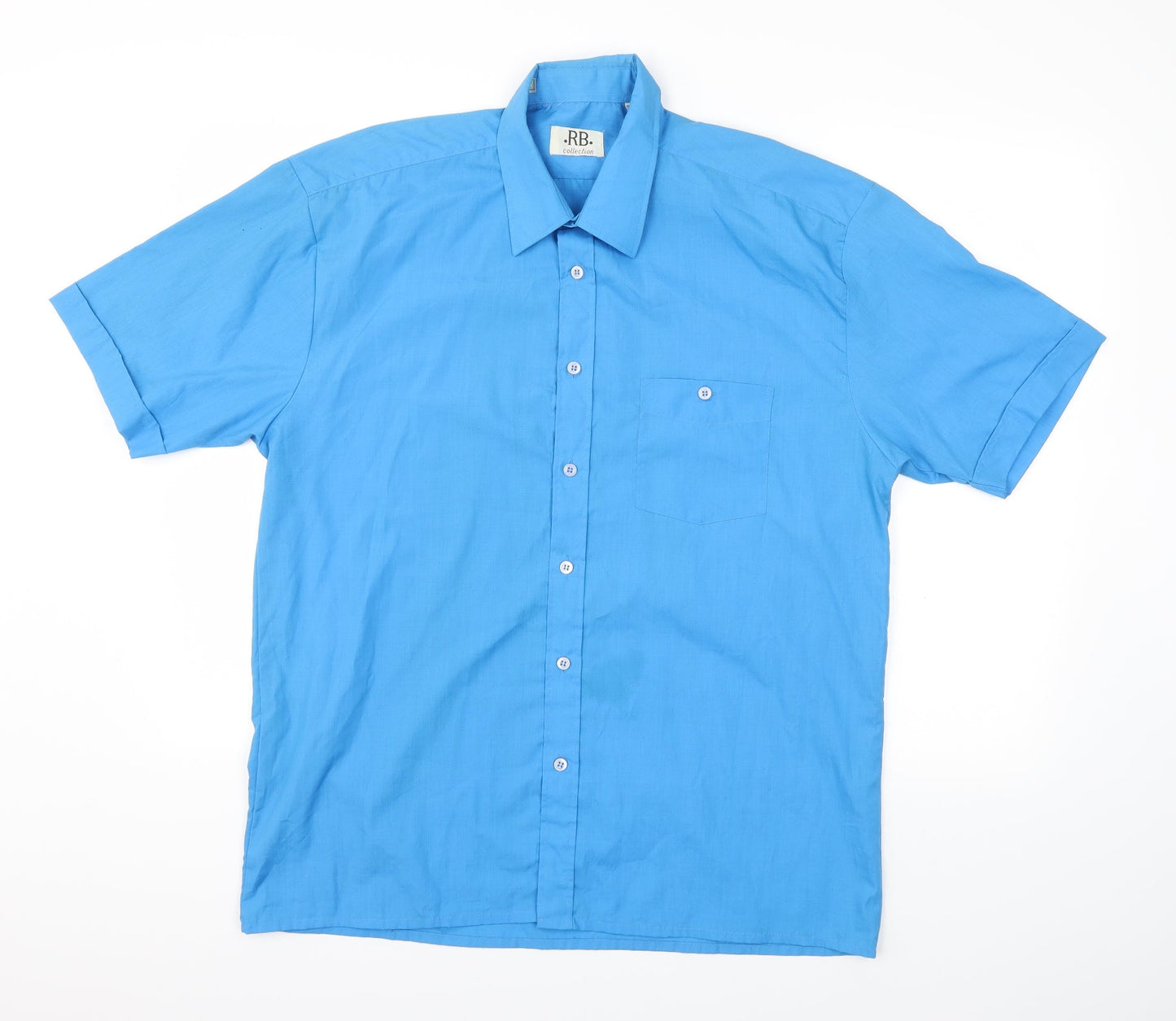 RB  collection  Mens Blue Houndstooth   T-Shirt Size L