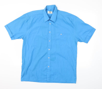 RB  collection  Mens Blue Houndstooth   T-Shirt Size L