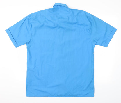 RB  collection  Mens Blue Houndstooth   T-Shirt Size L