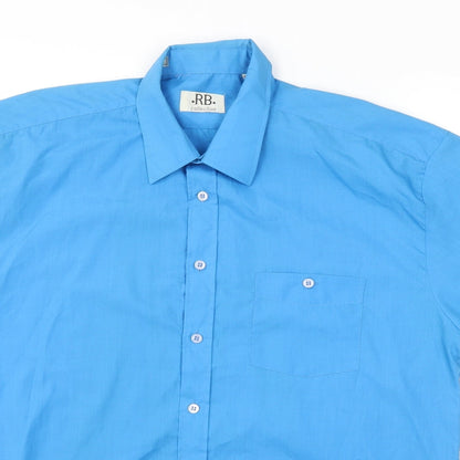 RB  collection  Mens Blue Houndstooth   T-Shirt Size L
