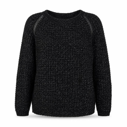 Papaya Womens Black Houndstooth  Pullover Jumper Size 12