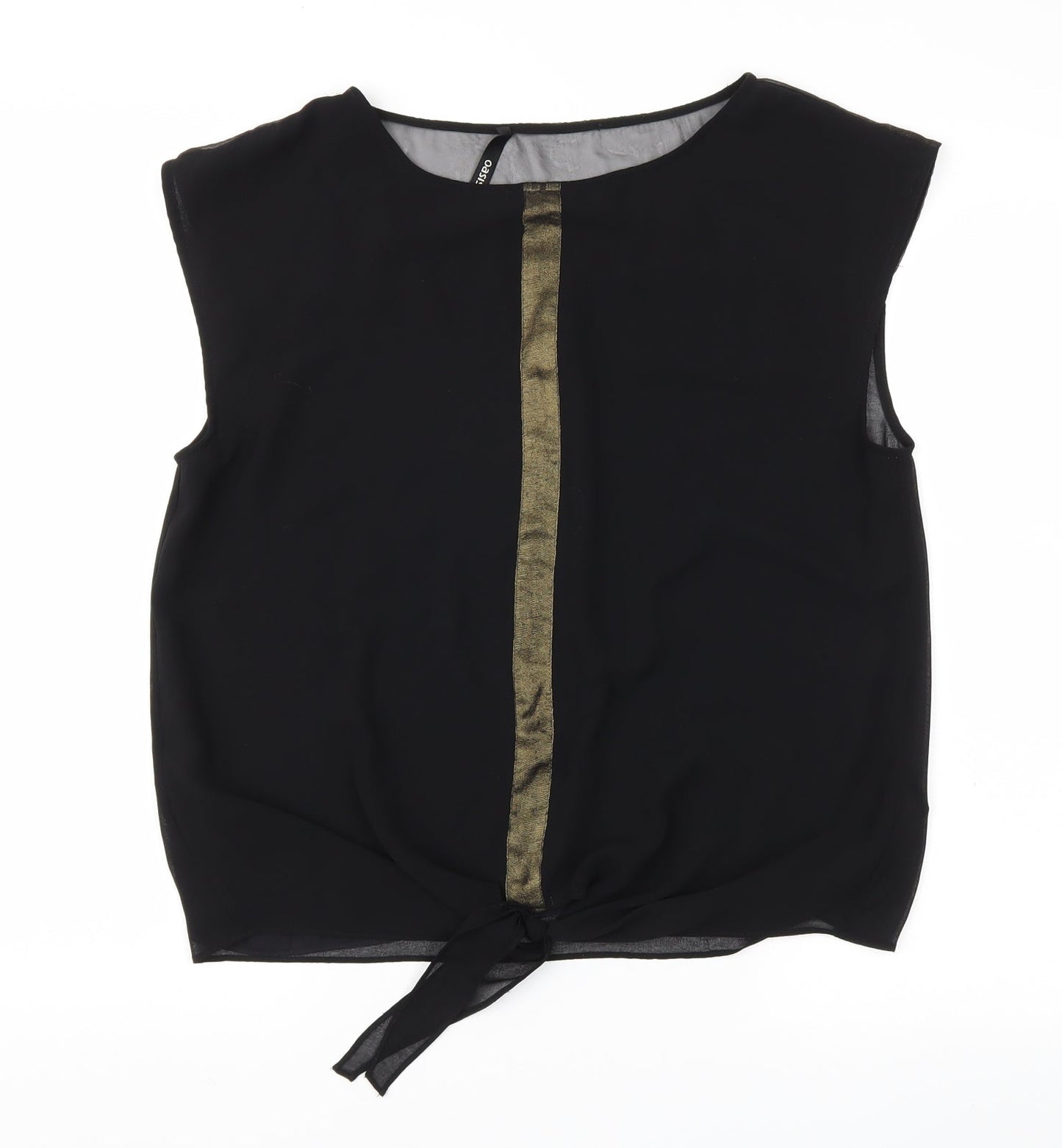 Womens UK Size 12 ASOS Black Basic Blouse