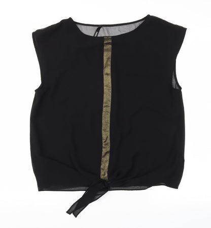 Womens UK Size 12 ASOS Black Basic Blouse