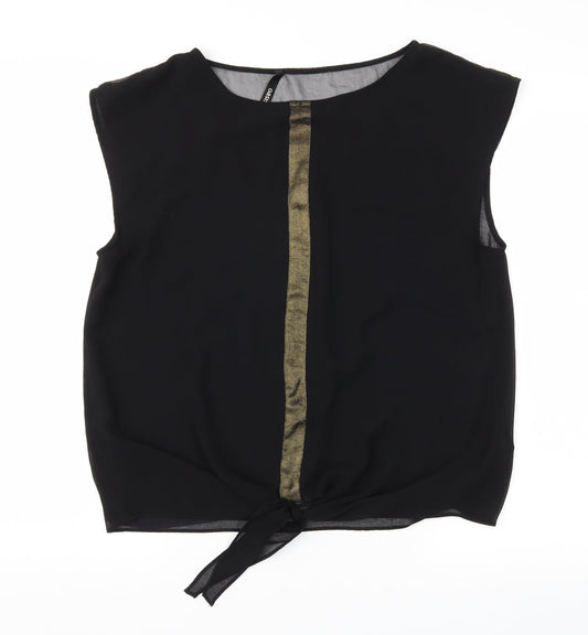 Womens UK Size 12 ASOS Black Basic Blouse