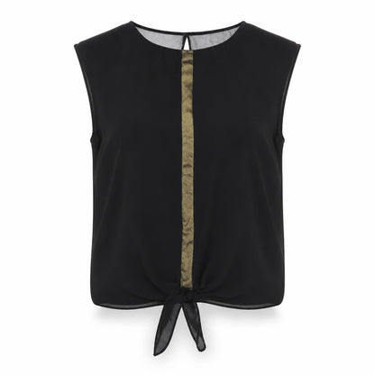 Womens UK Size 12 ASOS Black Basic Blouse