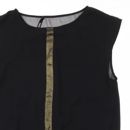 Womens UK Size 12 ASOS Black Basic Blouse