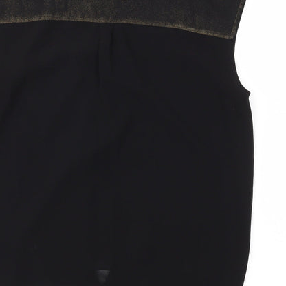Womens UK Size 12 ASOS Black Basic Blouse