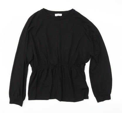 Papaya Womens Black   Basic T-Shirt Size 12