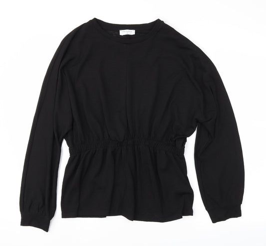 Papaya Womens Black   Basic T-Shirt Size 12