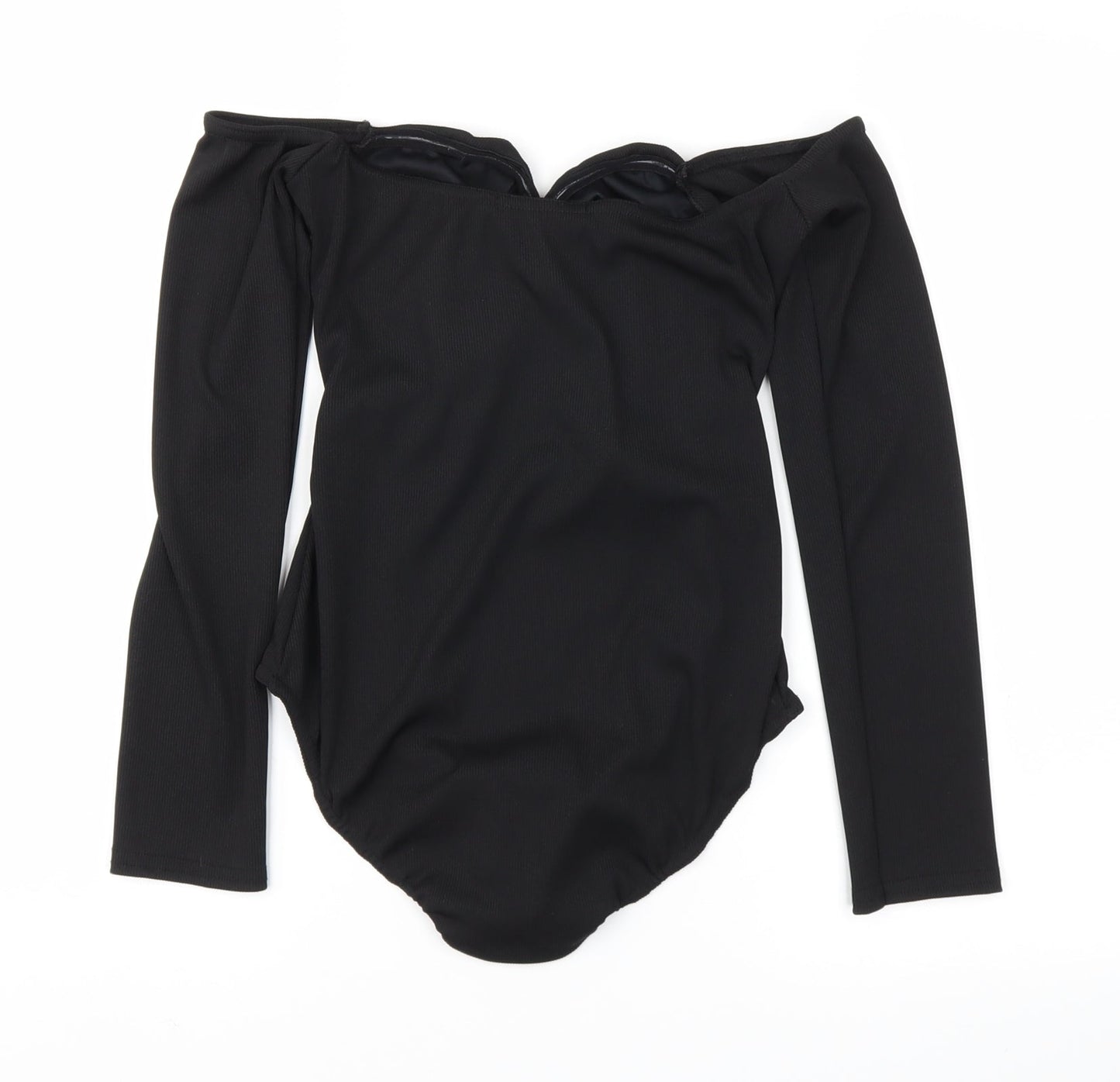Fashion Union Womens Black   Bodysuit One-Piece Size 10