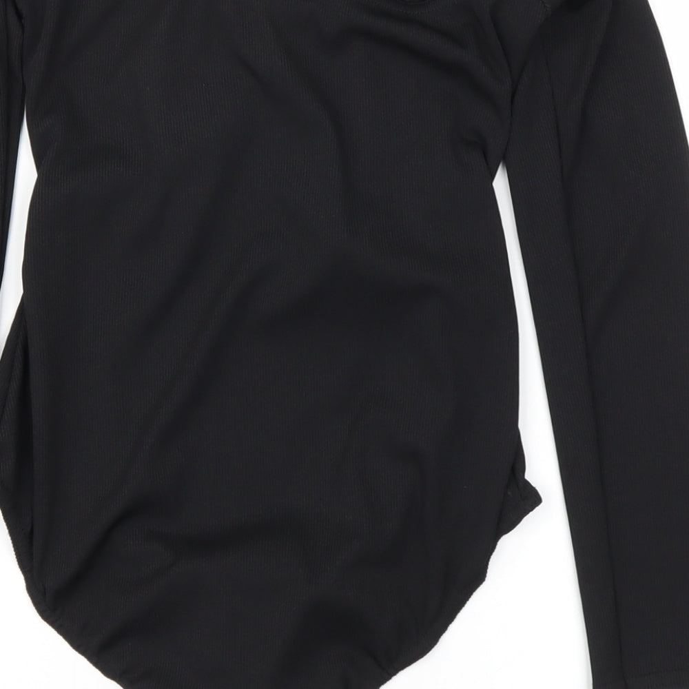 Fashion Union Womens Black   Bodysuit One-Piece Size 10