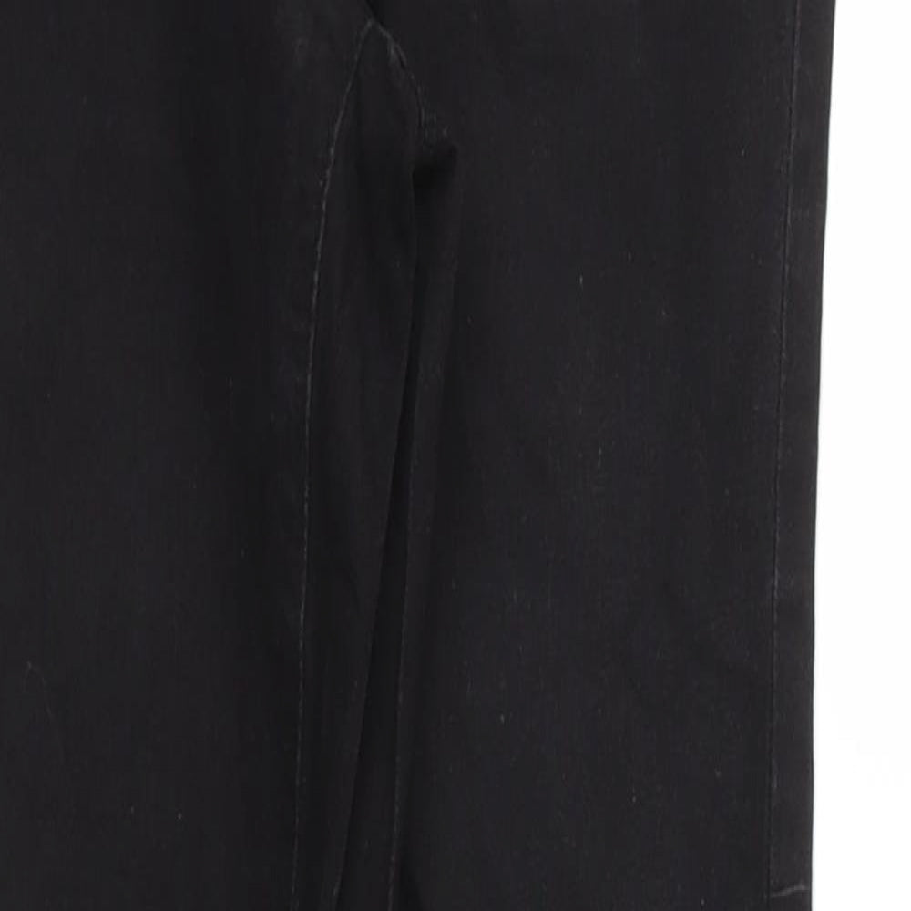Denim & Co. Womens Black   Jegging Trousers Size 10 L28 in - Stretch waistband
