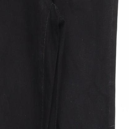 Denim & Co. Womens Black   Jegging Trousers Size 10 L28 in - Stretch waistband