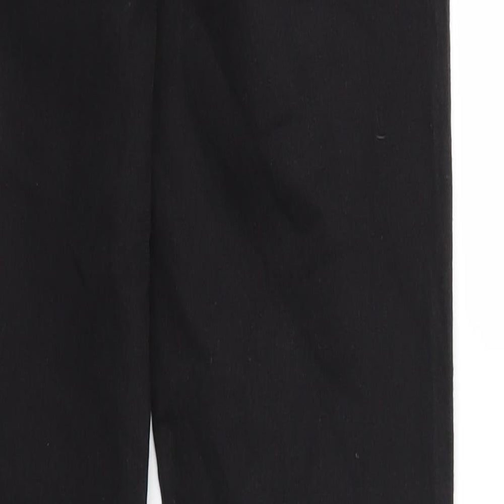 Denim & Co. Womens Black   Jegging Trousers Size 10 L28 in - Stretch waistband