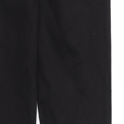 Denim & Co. Womens Black   Jegging Trousers Size 10 L28 in - Stretch waistband