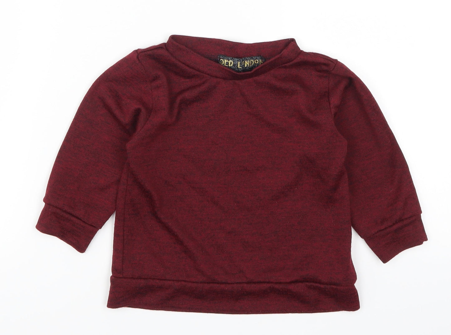 QED London Girls Red   Pullover Sweatshirt Size 2-3 Years