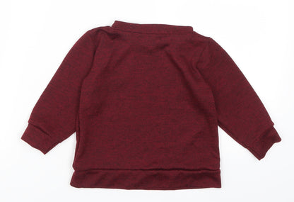 QED London Girls Red   Pullover Sweatshirt Size 2-3 Years
