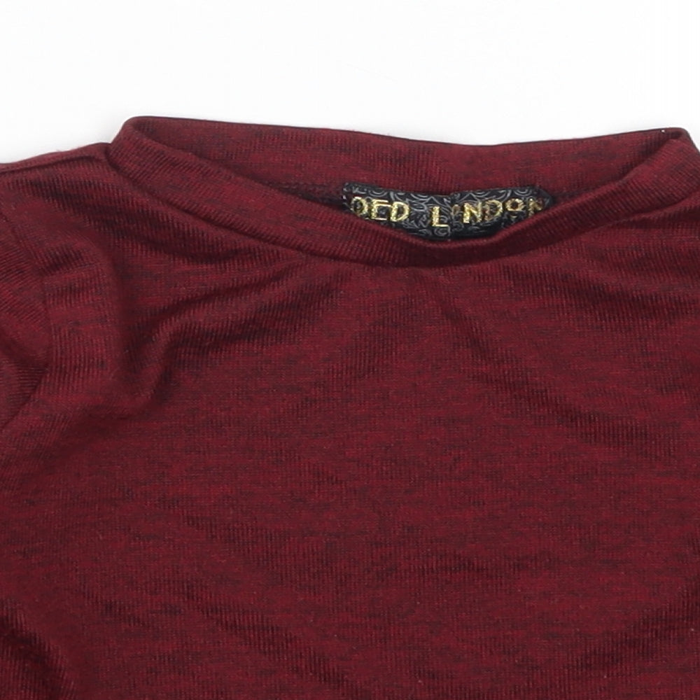 QED London Girls Red   Pullover Sweatshirt Size 2-3 Years