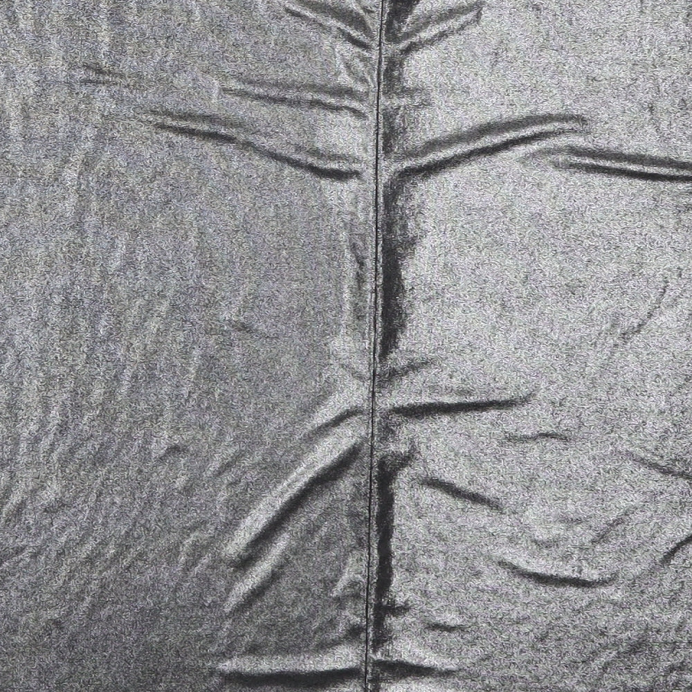 Boohoo Womens Grey   Basic T-Shirt Size 10  - Cold Shoulder