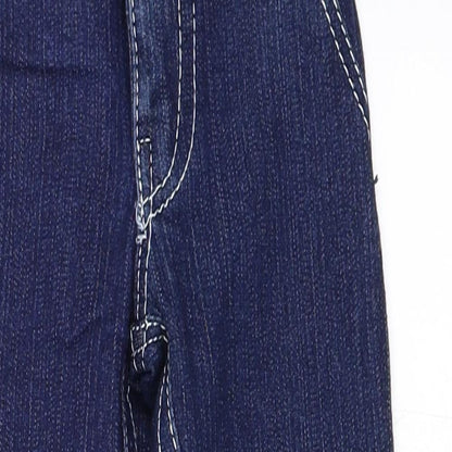 Preworn Girls Blue  Denim Skinny Jeans Size 2 Years