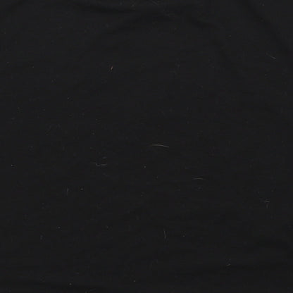Miss Evie Girls Black   Basic T-Shirt Size 9-10 Years